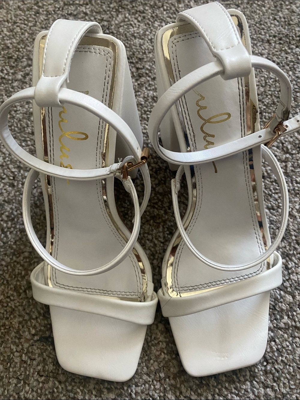Lulus block heeled sandal